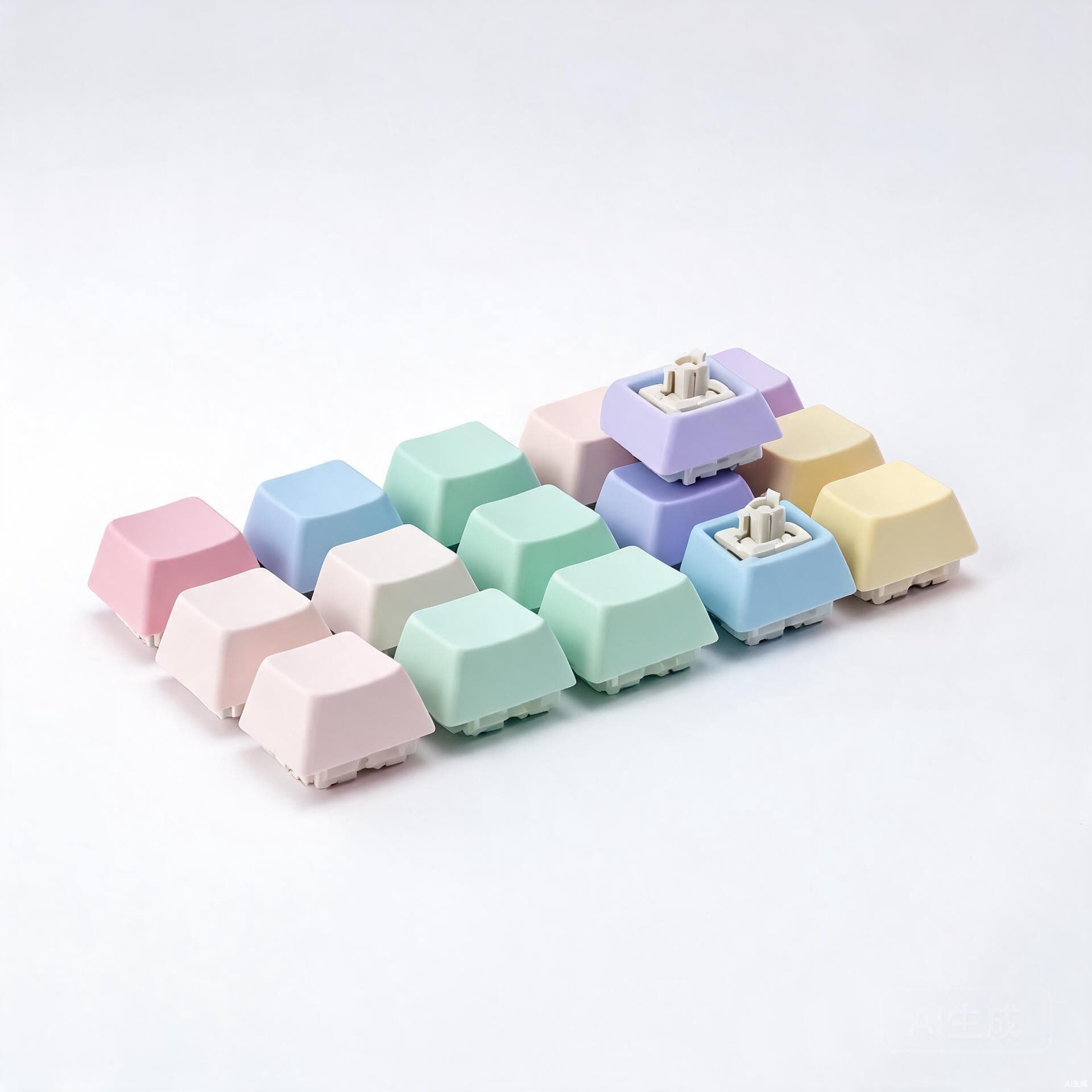 Pastel Custom Keycap Set