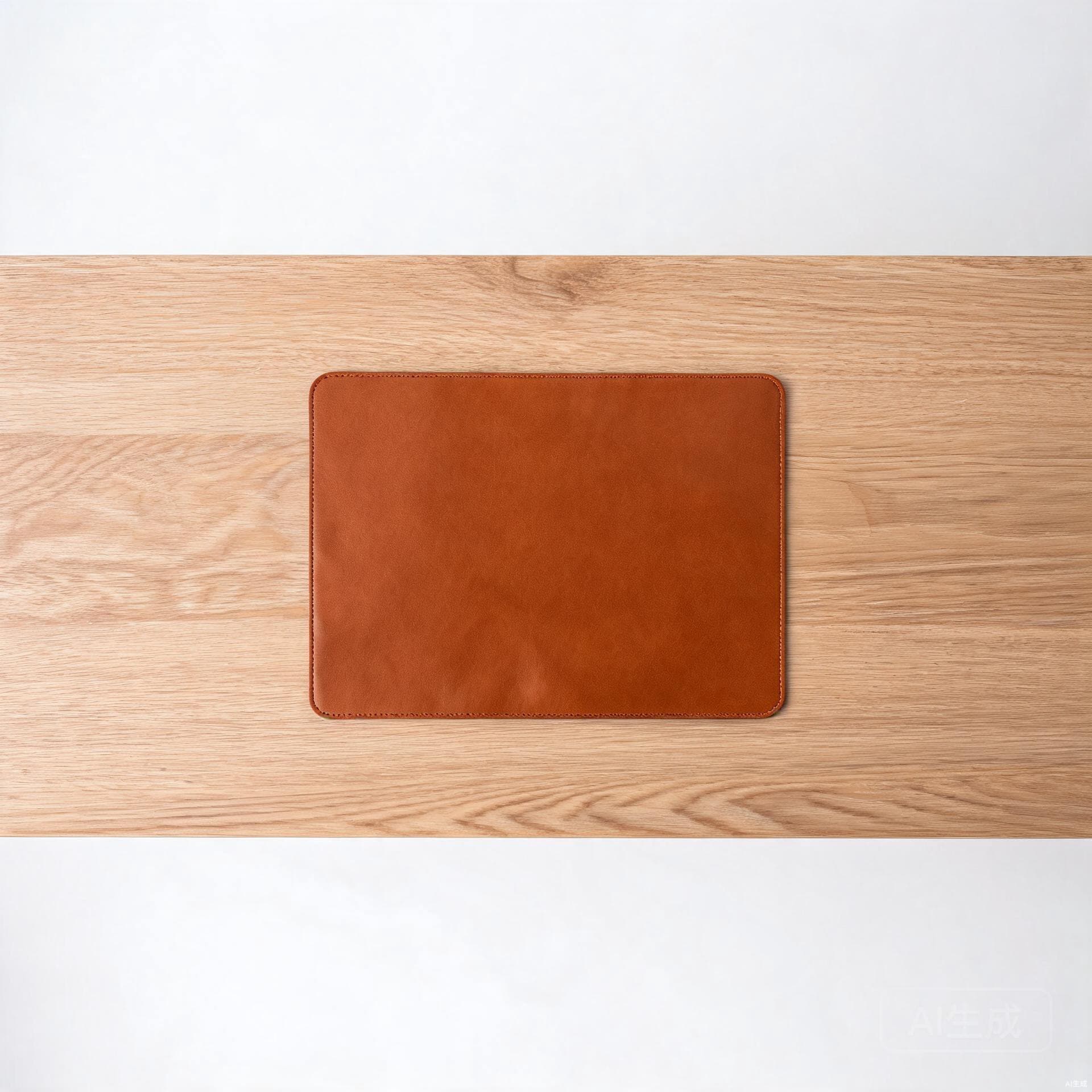 Cognac Leather Mouse Pad